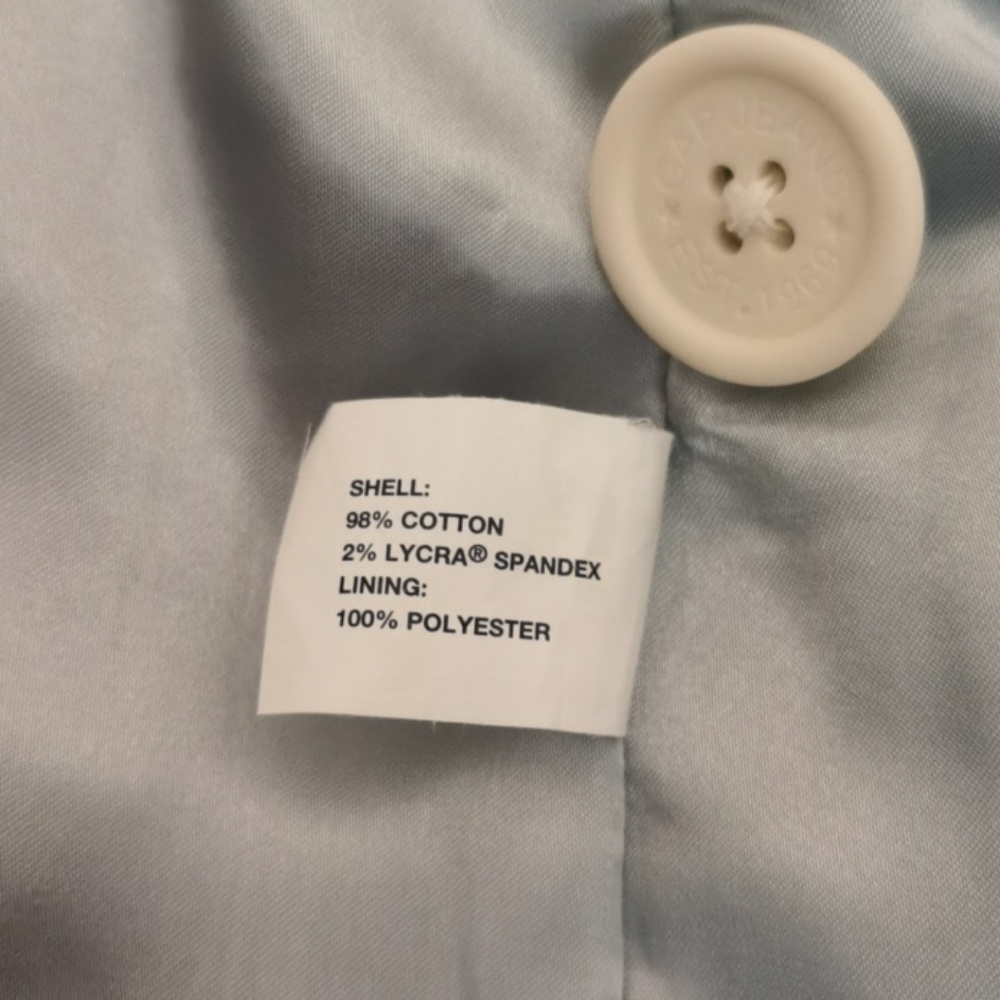 Gap Pinstriped Cotton Blend Tailored Jacket 0 - image 6